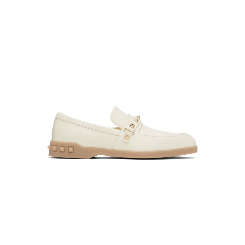 (image for) VALENTINO WHITE LEISURE FLOWS LOAFERS BY VALENTINO GARAVANI