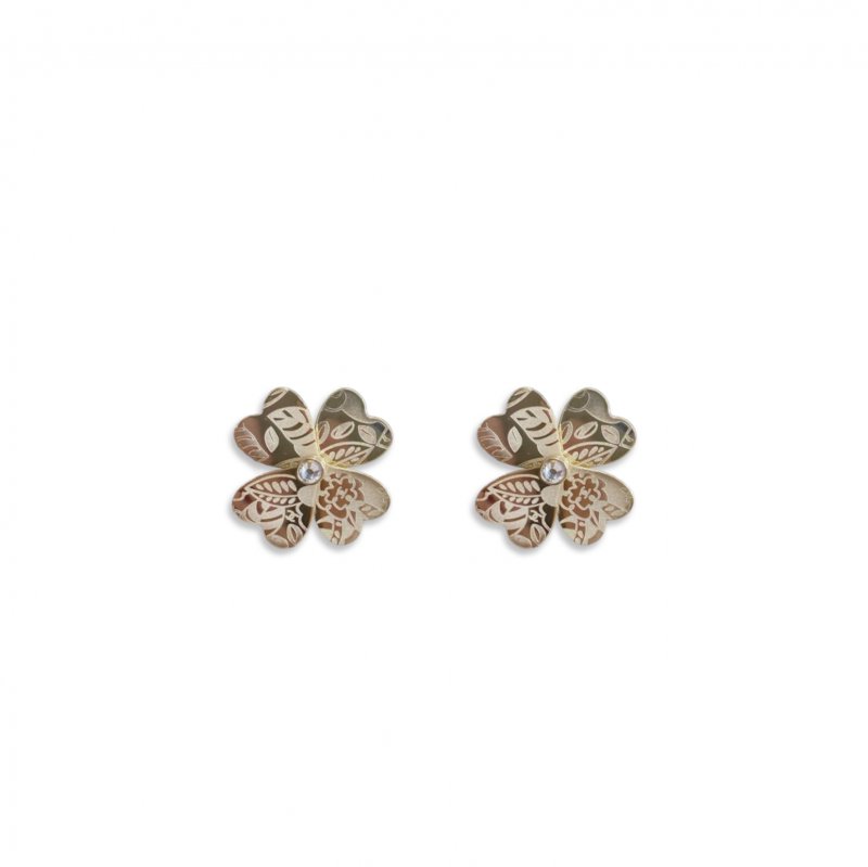 (image for) CHANEL FOUR-LEAF CLOVER EARRINGS