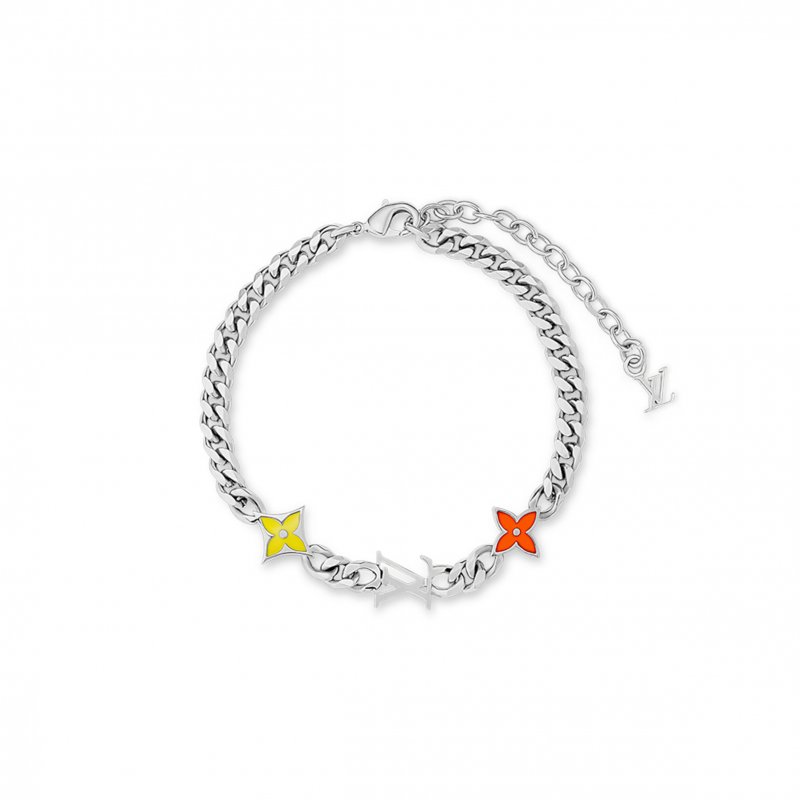 (image for) LOUIS VUITTON MONOGRAM ROW BRACELET M1598A
