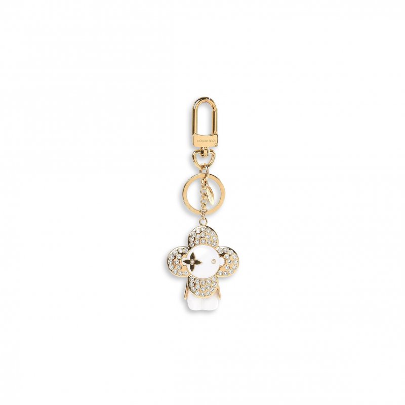 (image for) LOUIS VUITTON STRASS VIVIENNE WINTER BAG CHARM KEY HOLDER GOLD