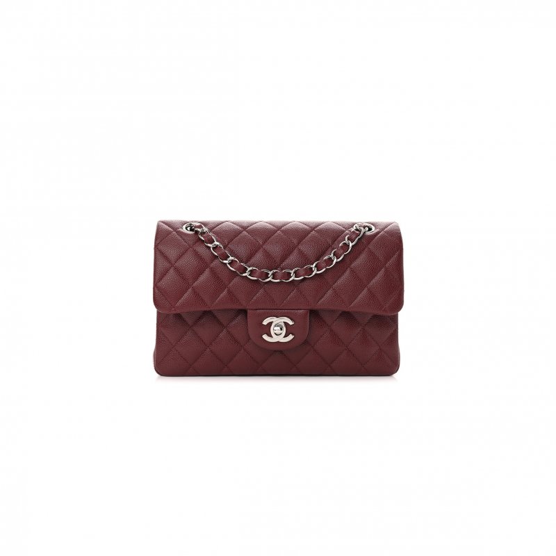 (image for) CHANEL MASTER SMALL CAVIAR QUILTED CLASSIC FLAP BAG A69900 (23*14.5*6cm)