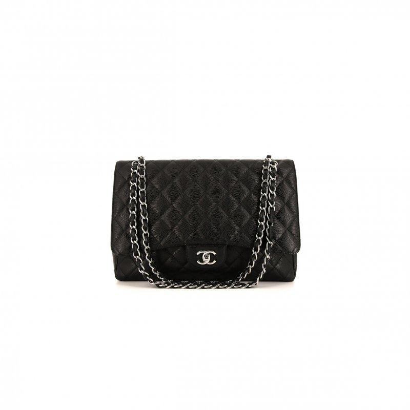 (image for) CHANEL MASTER JUMBO CLASSIC CAVIAR EXTRA LARGE DOUBLE FLAP SHOULDER BAG 239627 (33*23*10cm)