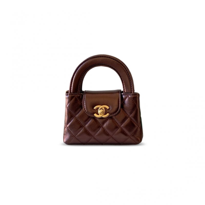(image for) CHANEL KELLY NANO SHOPPING BAG AGED CALFSKIN AS3435 (12.5*8.3*4cm)