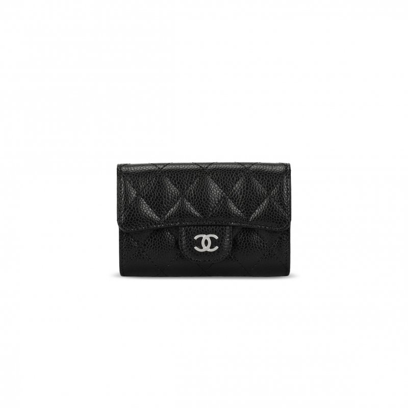 (image for) CHANEL GRAINED CALFSKIN FLAP CARD HOLDER WALLET AP0214 (11.3*7.5*2.5cm)