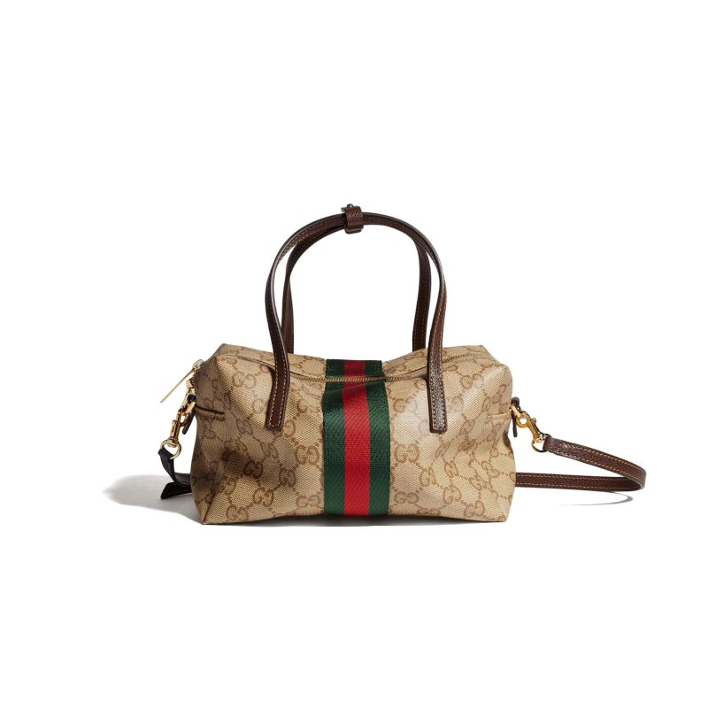 (image for) GUCCI MINI BOSTON BAG WITH WEB 876057 (19*11*10cm)