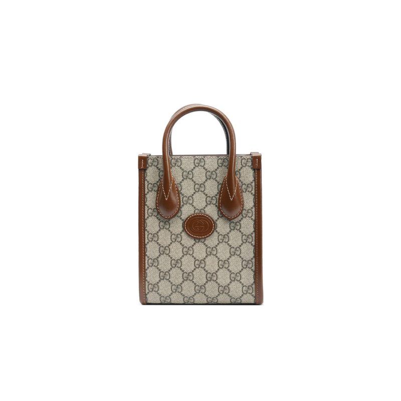 (image for) GUCCI MINI TOTE BAG WITH INTERLOCKING&G 671623 (20*16*7cm)