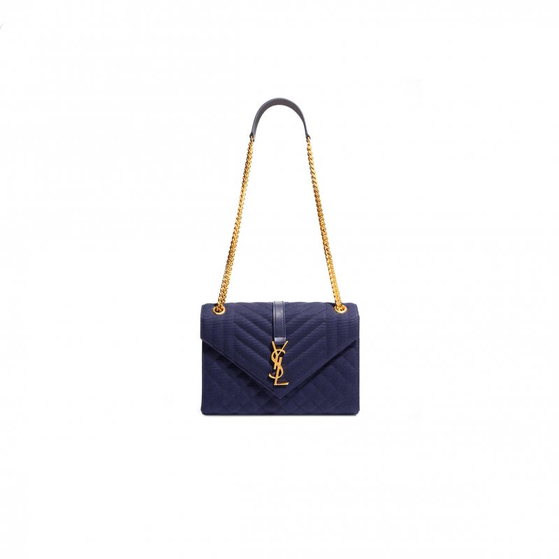 (image for) YSL ENVELOPE MEDIUM CHAIN BAG IN SUEDE 487206366054 (24*17.5*6cm)