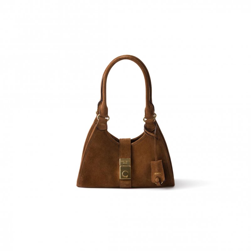 (image for) PRADA SMALL SUEDE TOTE BAG 1BG580 (26*18*12cm)