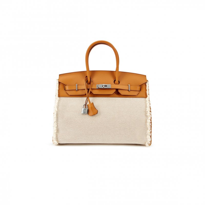 (image for) HERMES MASTER BIRKIN 35 FRAY SESAME BAG 1008607325 (35*25*18cm)