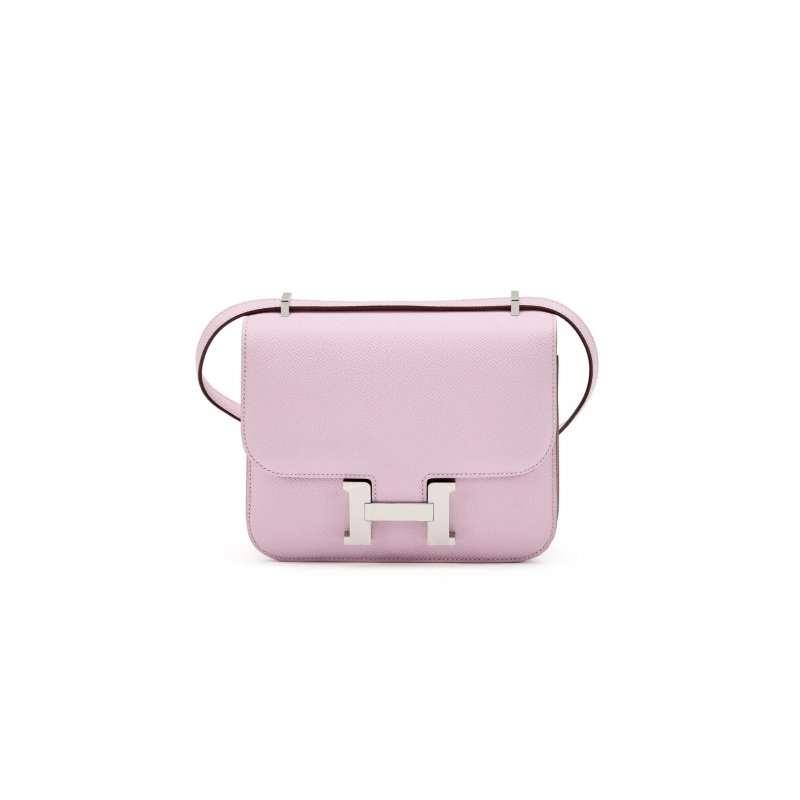 (image for) HERMES MASTER CONSTANCE 18 MAUVE PALE EPSOM PALLADIUM HARDWARE (19*15*4cm)