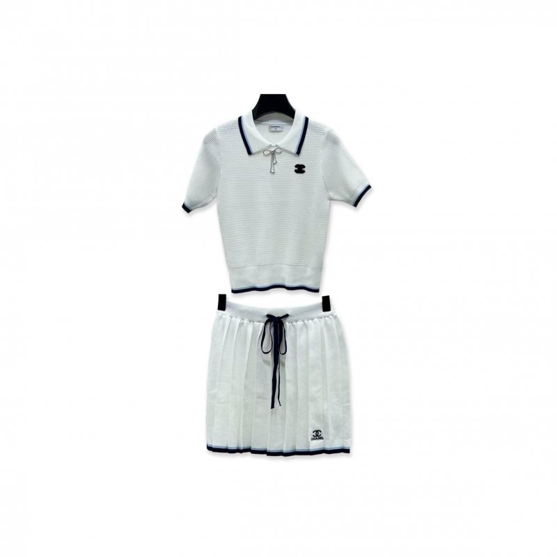 (image for) CHANEL KNIT POLO SHIRT SET